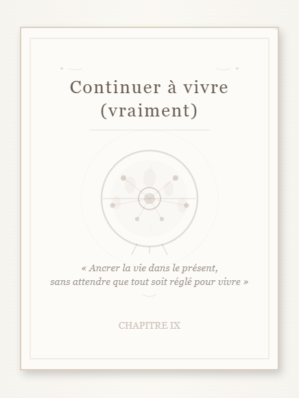 Couverture — Continuer à vivre (vraiment)